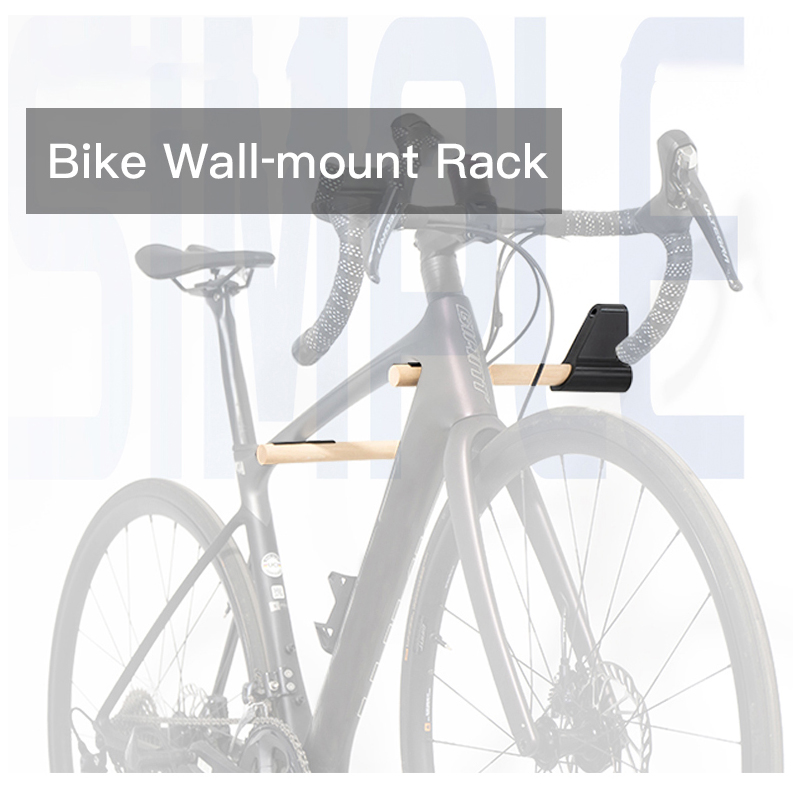 Cycling Gear Wall Hanger - RRSKIT Wooden Bicycle Wall Mount Rack