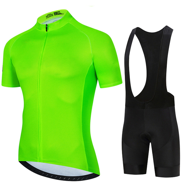 Cycling Gear Brands - Fluorescent Green 2024 Solid color Men