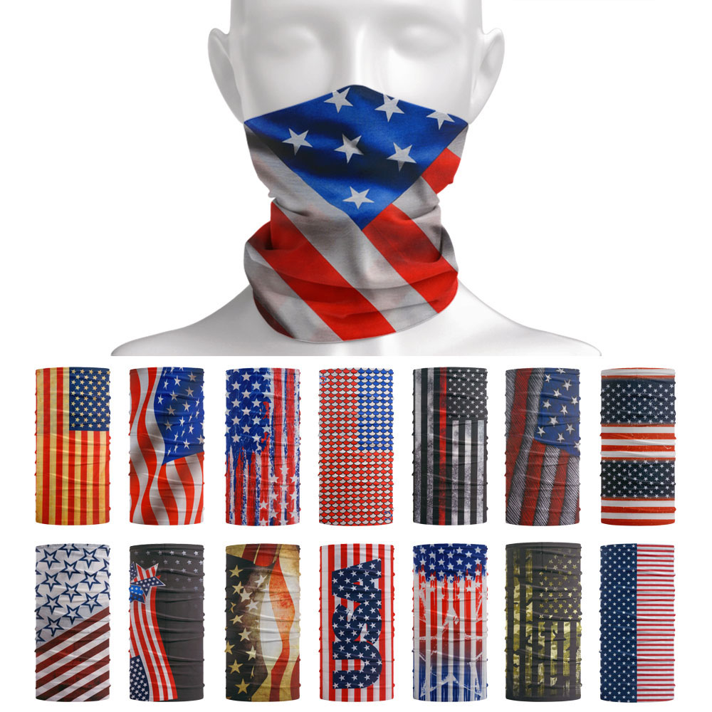 Cycling Gears - USA Flag Pattern Sun Protective Scarf