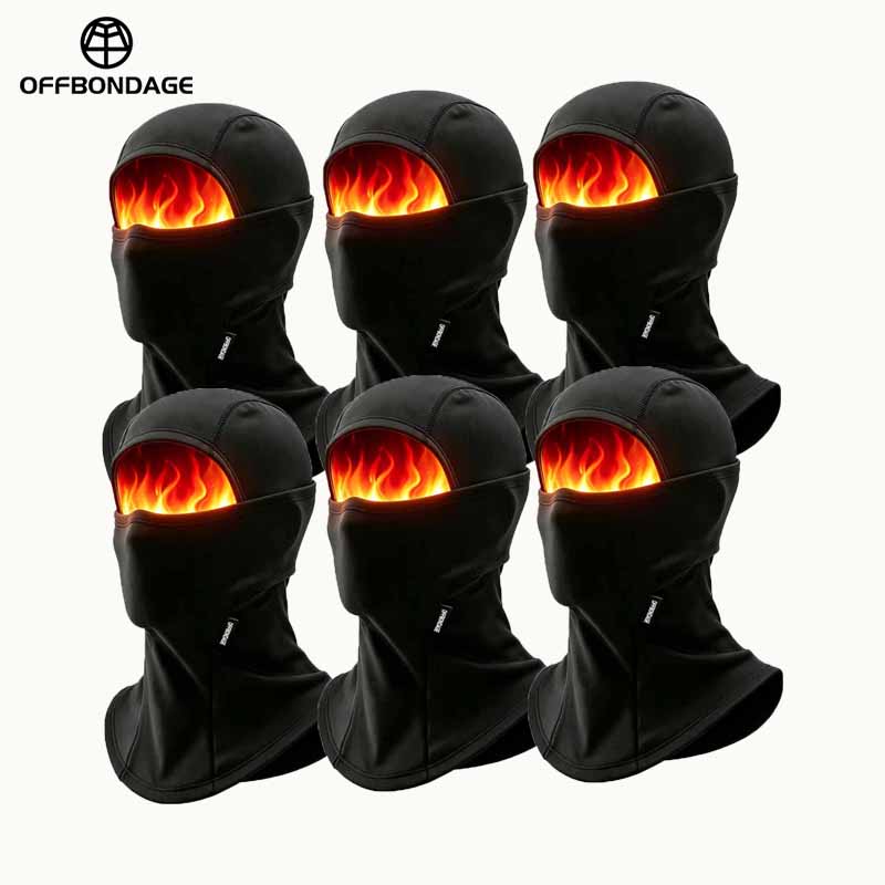 Cycling Gear Helmet - OFFBONDAGE Winter Warm Balaclava Windproof Full