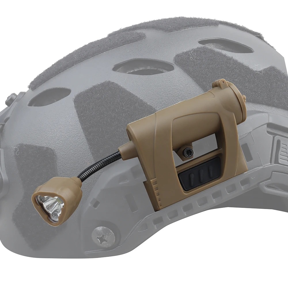 Cycling Gear Helmet - Tactical Helmet Light 3 Modes LED