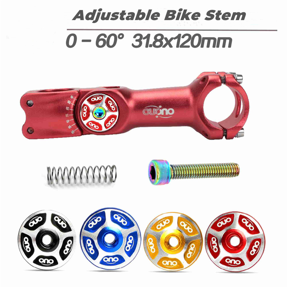 Bike Stem Riser - OUO Adjustable Bike Stem 31.8mm Mtb