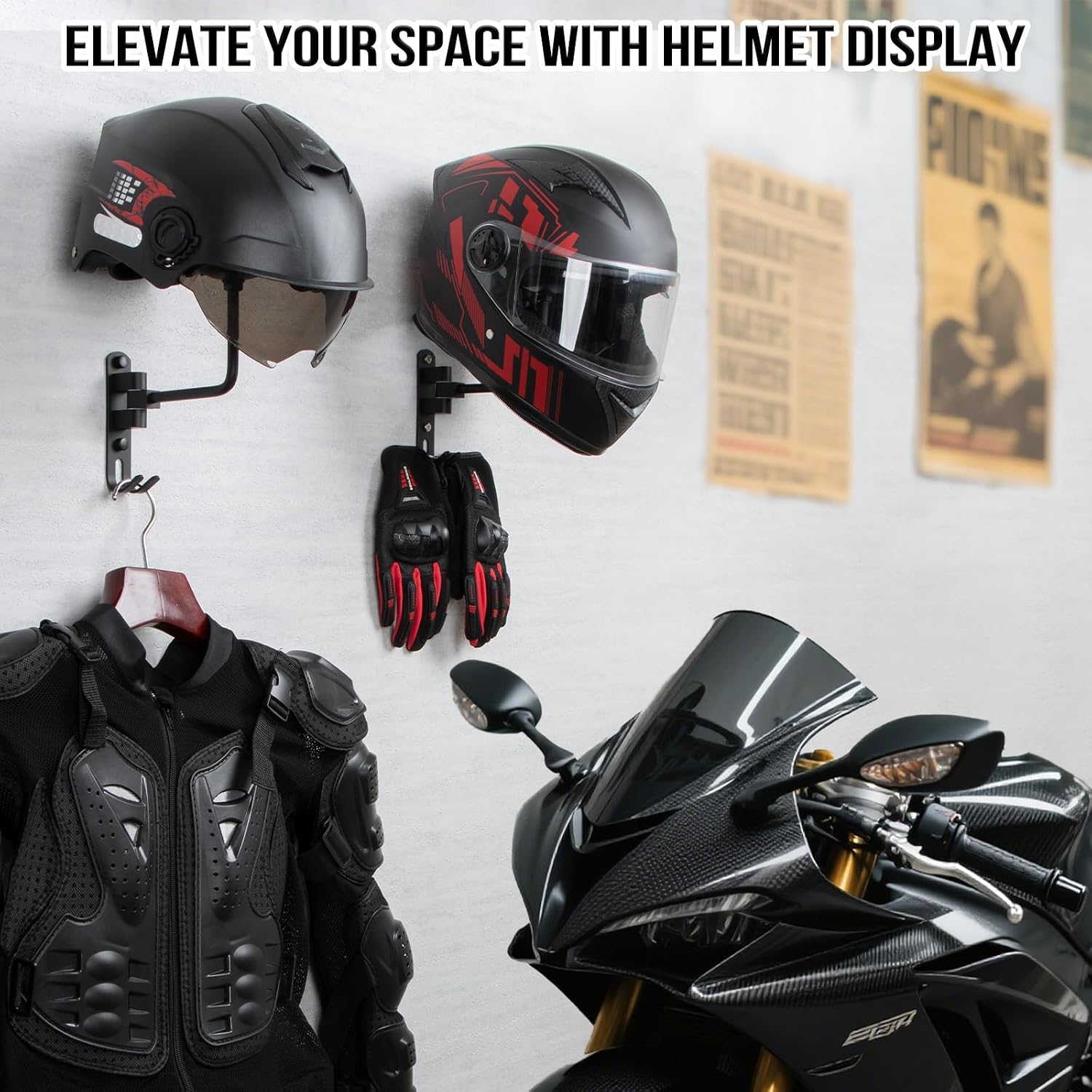 180° Rotating Wall Mount Motor - Cycling Gear Wall Hanger 评论和价格