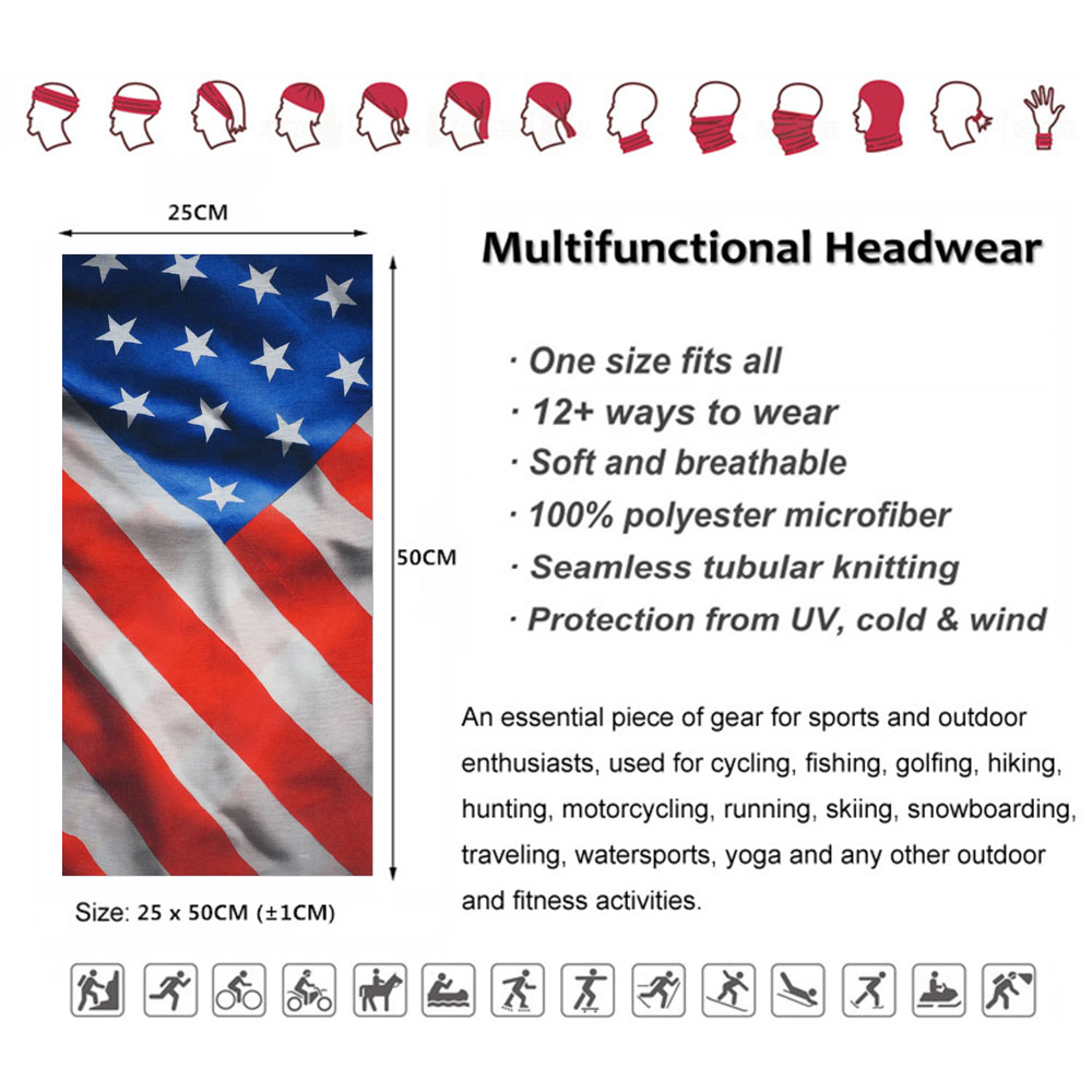 USA Flag Pattern Sun Protectiv - Cycling Gears 评论和价格
