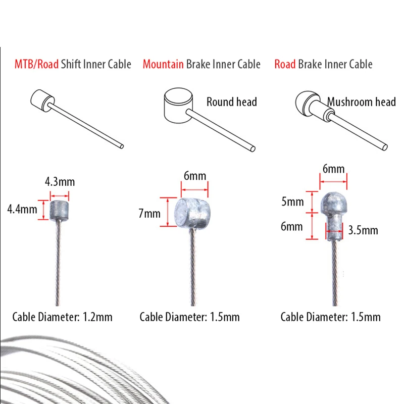 5pcs 2M MTB Bicycle Brake Line - Cyclo Gear 评论和价格