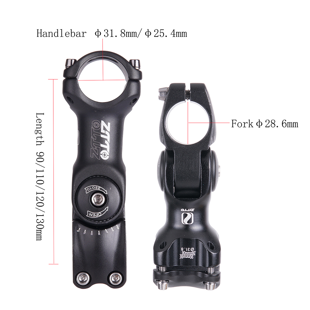 ZTTO Bicycle Adjustable Stem 3 - Bike Stem Riser 评论和价格