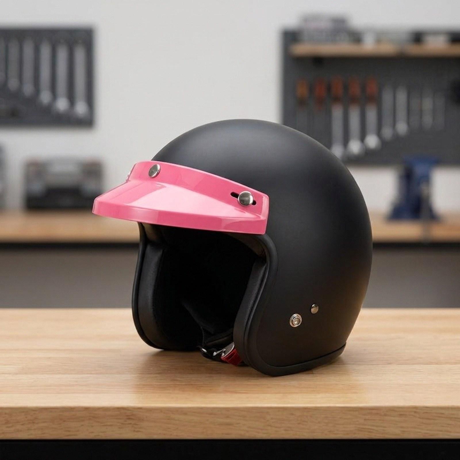 Retro Motorcycle Helmet Visor  - Cycling Gear Material 评论和价格