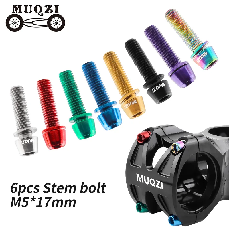 MUQZI 6pcs Stem Bolts M5x17mm  - Bike Stem Riser 评论和价格