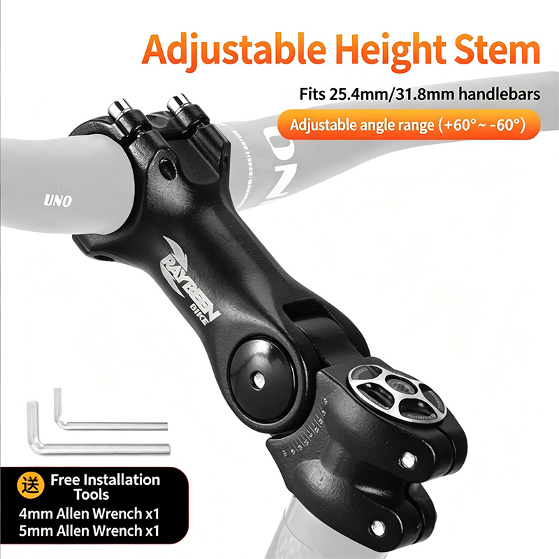 Adjustable 60°  Bicycle Handle - Bike Stem Riser 评论和价格