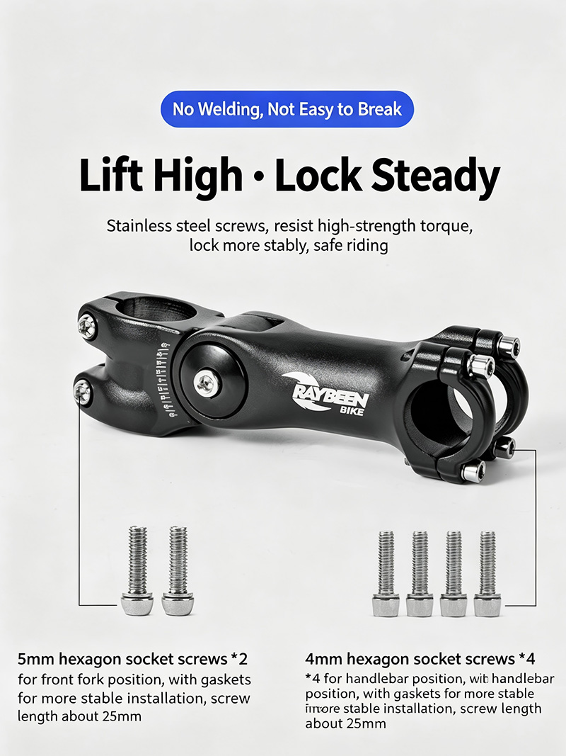 Adjustable 60°  Bicycle Handle - Bike Stem Riser 评论和价格