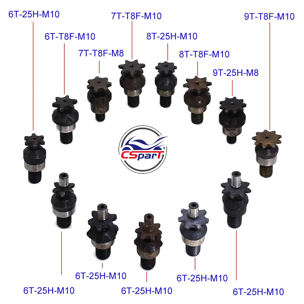 6T 7T 8T 9T 25H T8F M8 M10 Cha - Cycling Gear Box 评论和价格