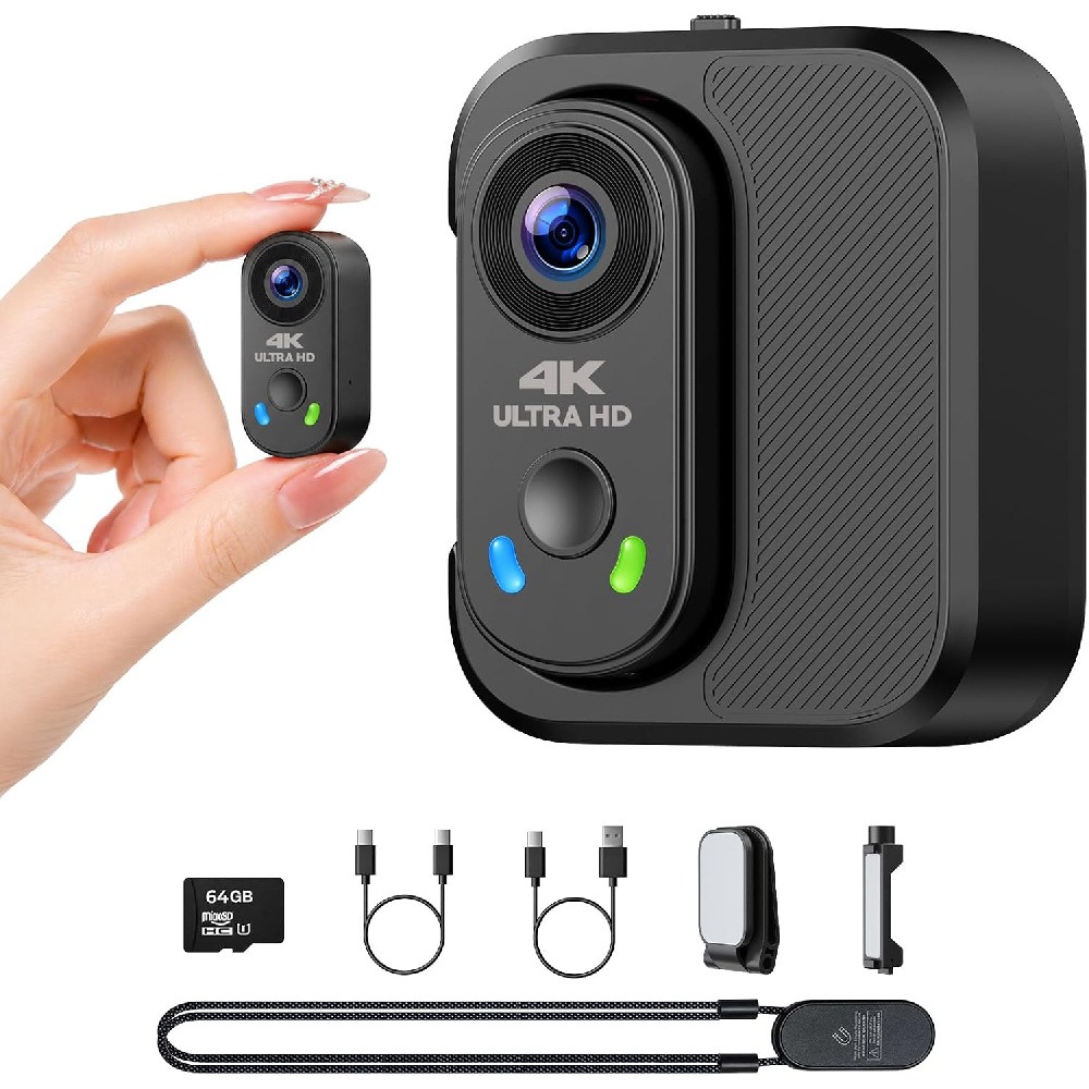 4K Mini Body Camera Thumb POV  - Cycling Gear Helmet 评论和价格