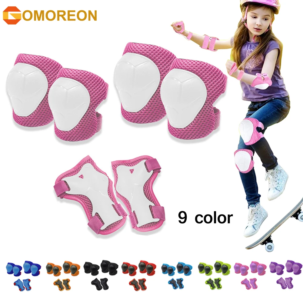 GOMOREON 6Pcs/Set Kids Knee Pa - Cycling Gear Material 评论和价格
