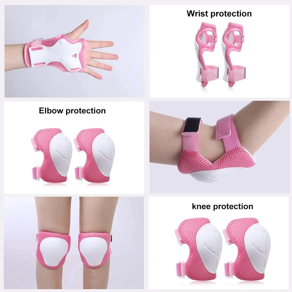 GOMOREON 6Pcs/Set Kids Knee Pa - Cycling Gear Material 评论和价格