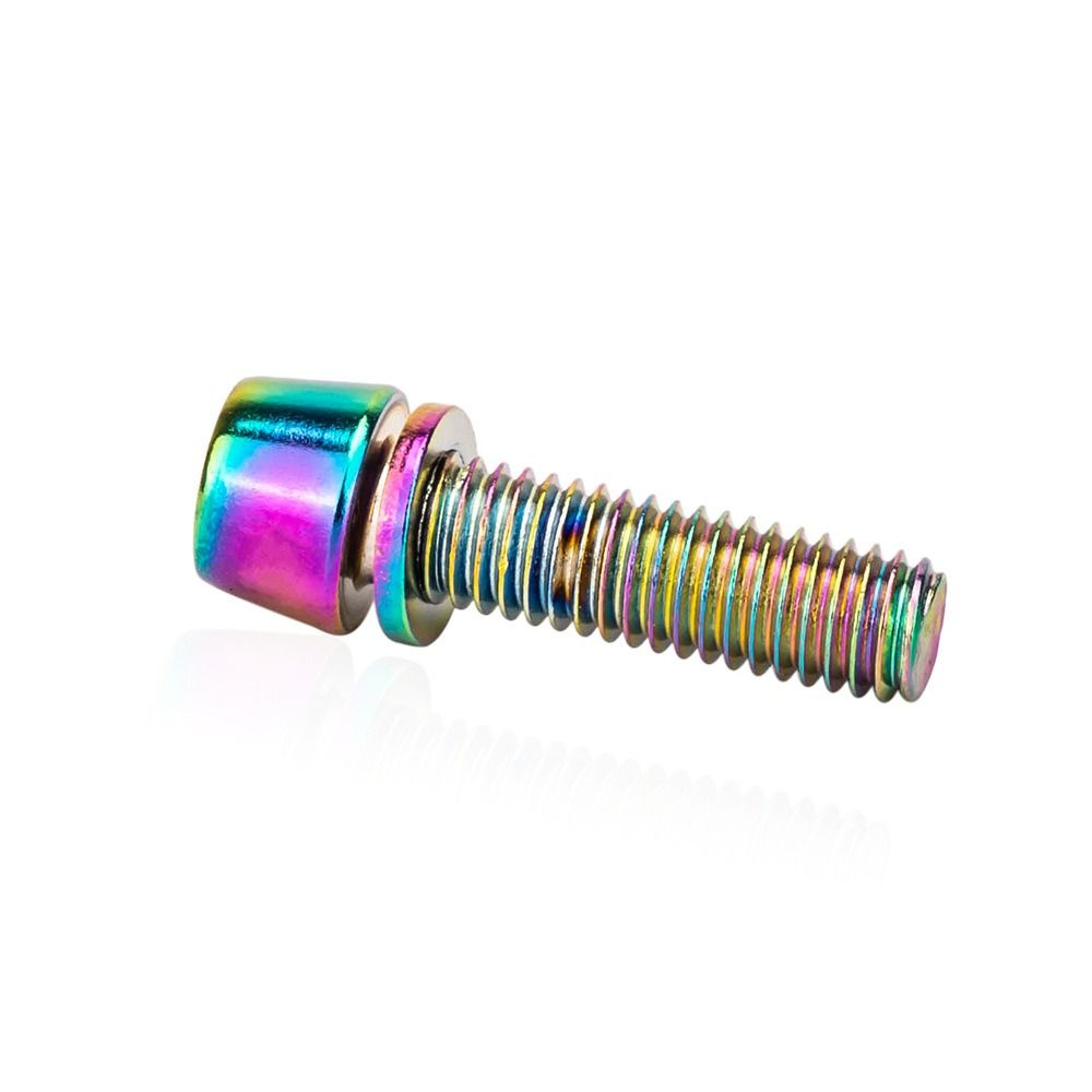 6pcs Titanium-plated Bicycle H - Bike Stem Riser 评论和价格