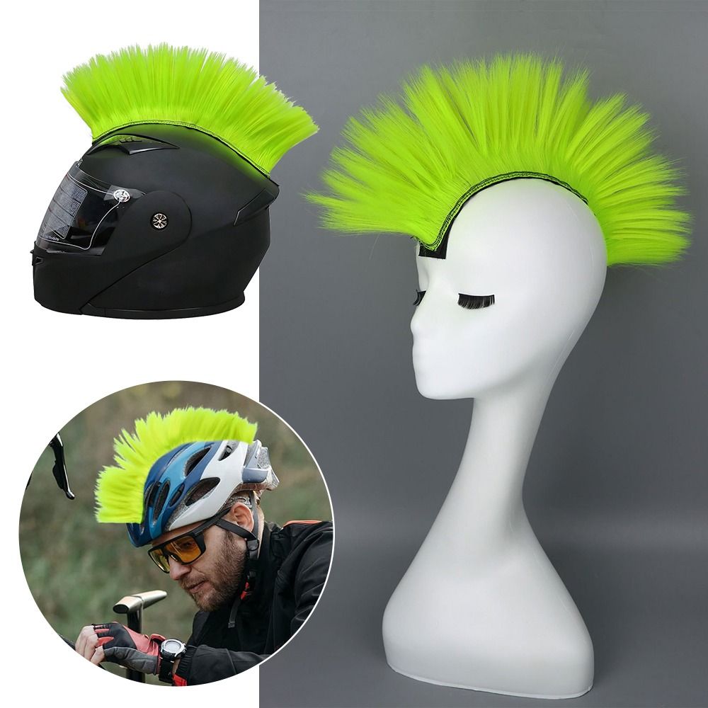 Funny Universal Mohawk Wig Hai - Cycling Gear Helmet 评论和价格