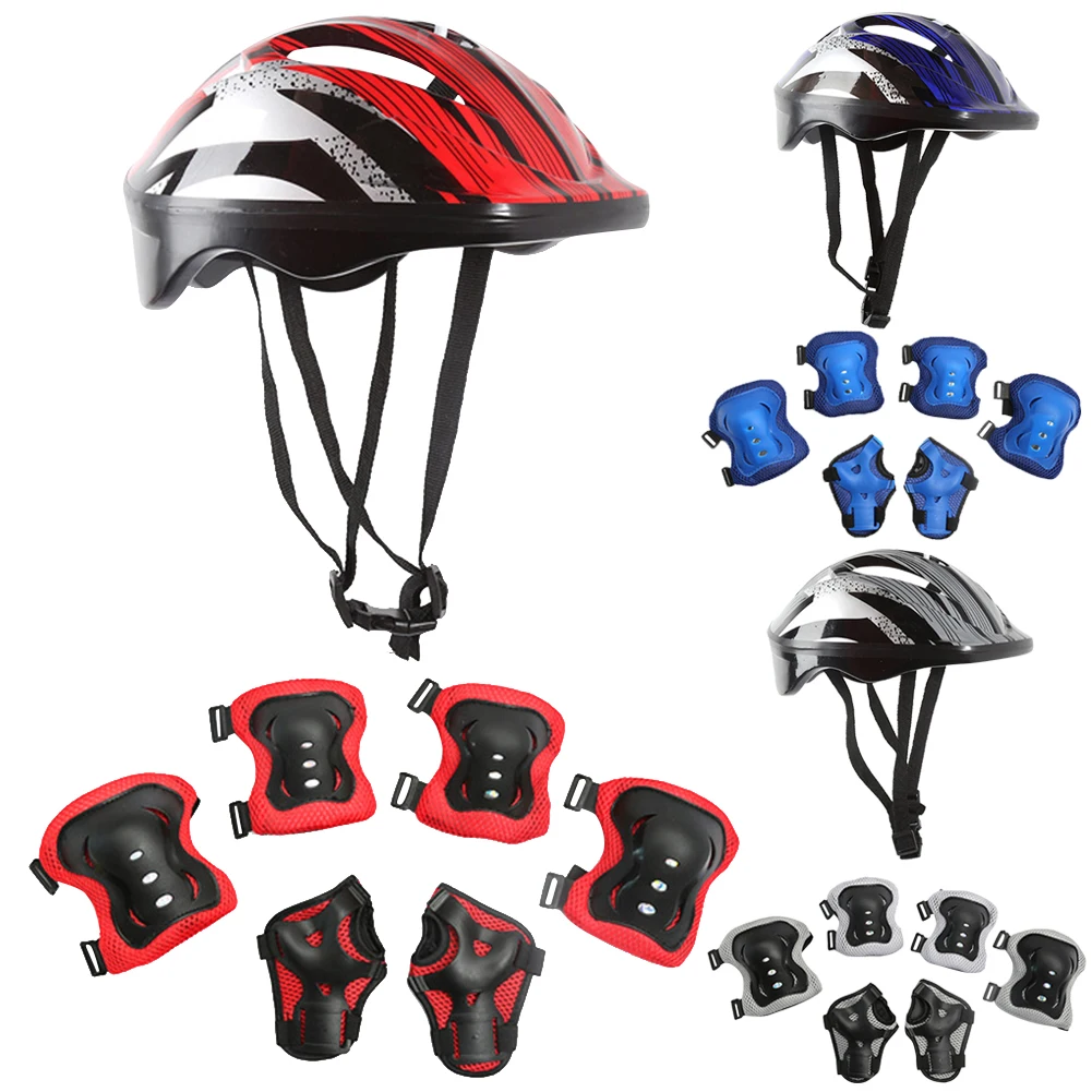 7Pcs Bicycle Sport Protective  - Cycling Gear Helmet 评论和价格