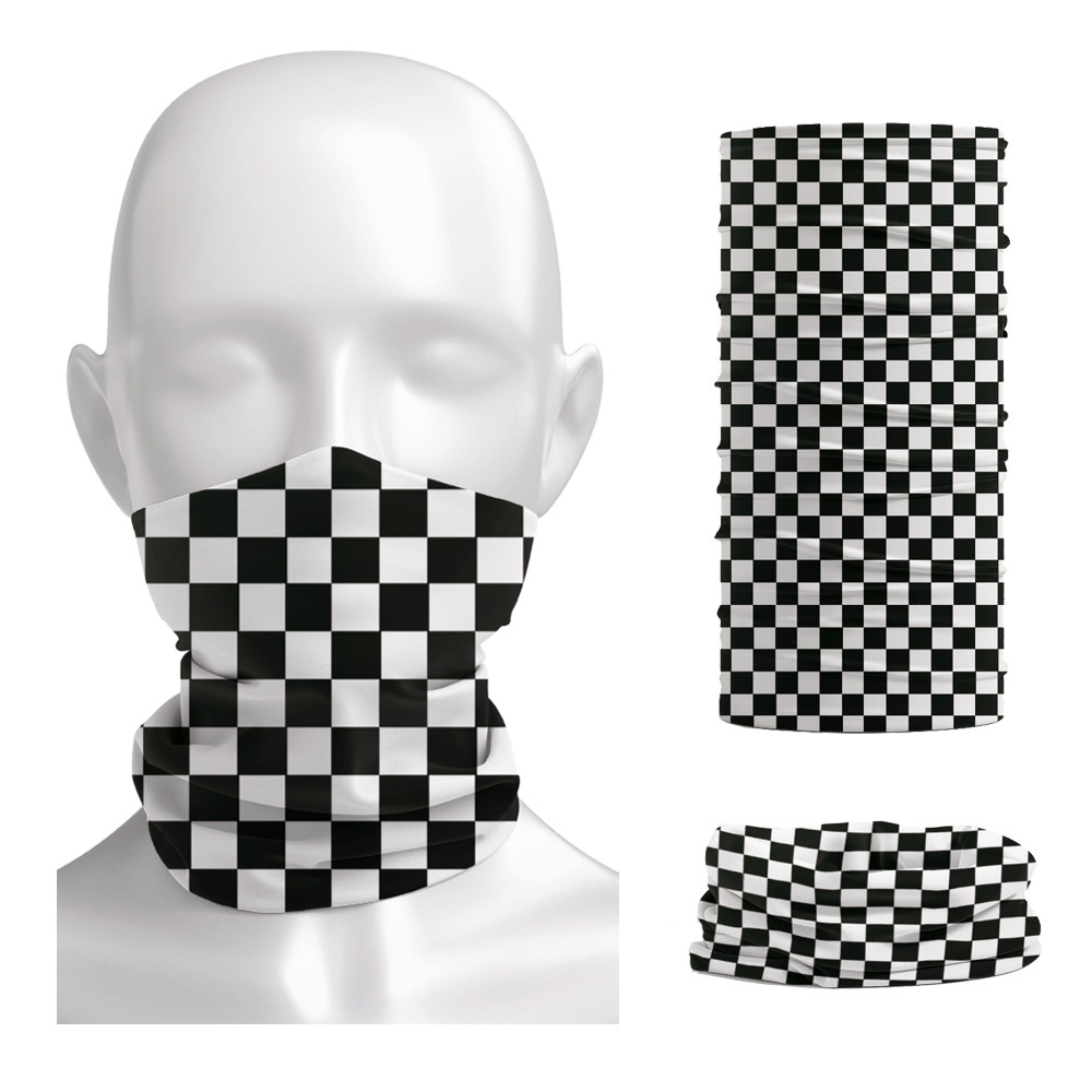 Checkered Ska Printed Headband - Cycling Gears 评论和价格